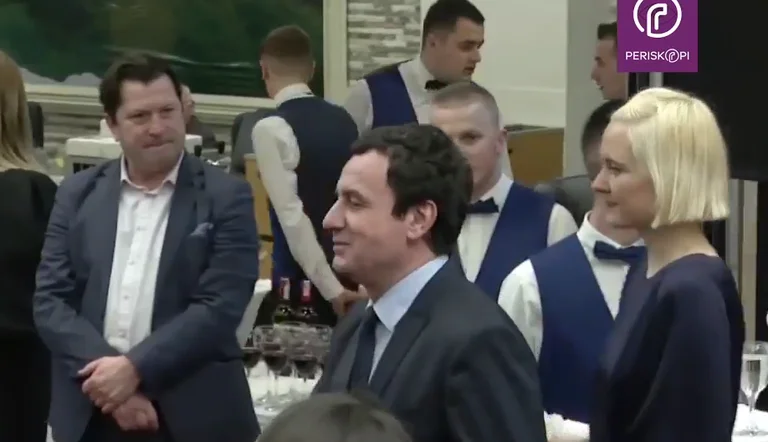 Albin Kurti takes part in state reception organised by President Thaci