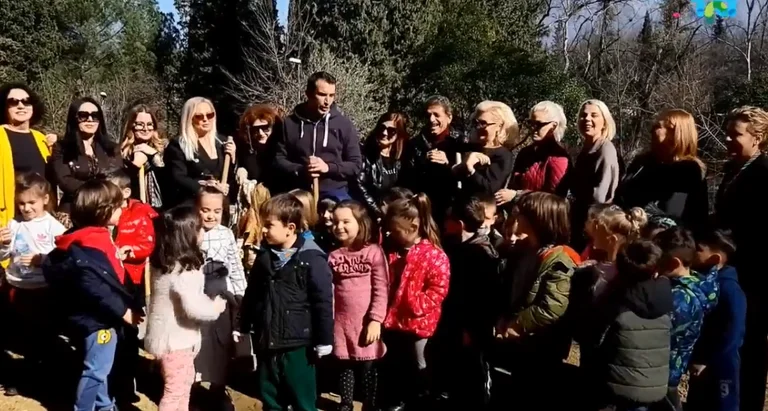 Veliaj honours Nexmije Paganousha with a 100-tree park in Tirana