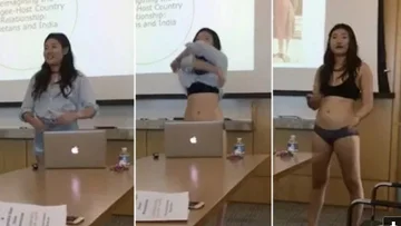 Le professeur l'ironie, l'élève décolle en classe.