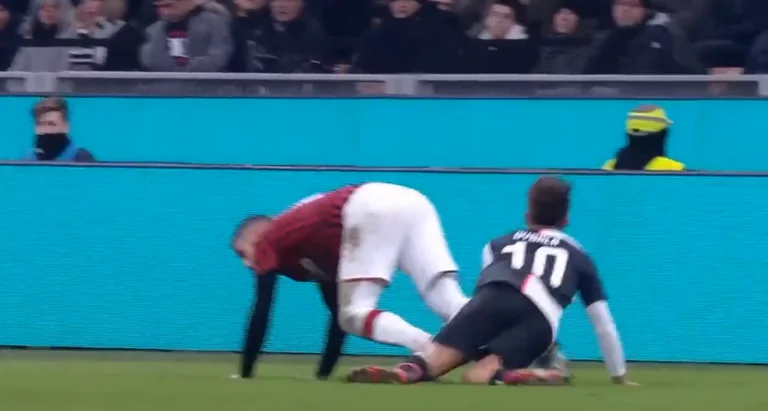 Red card: As soon as we started thinking Milan really has the potential to beat Yu, that happens.