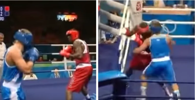 Als Dentay Wilder zerquetscht und von einem kleinen italienischen Amateur bei den Olympischen Spielen besiegt wurde