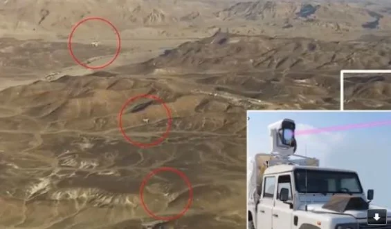 Sculfra laser type type star Wars '% brings down drones from the sky in demonstration