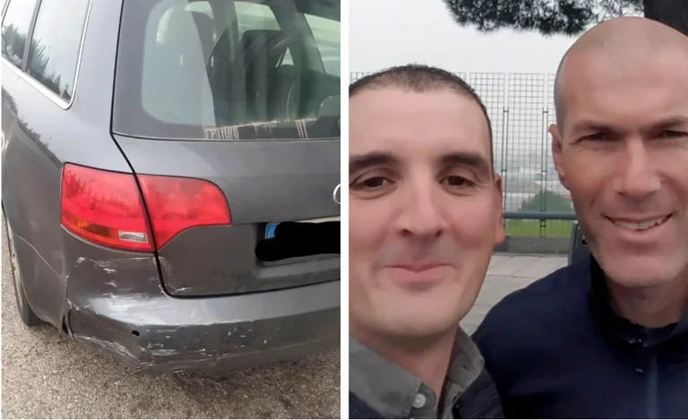 He hit his car in the back: Citizens discover details of the interesting exchange with Zidanen today