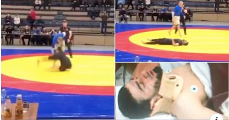 MMA fighter remains beleaguered with broken neck as his move goes terribly wrong