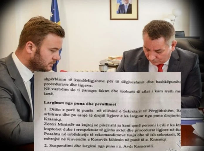 U.S. Secretary of State's grave offenses, Betim Recica: Evacuation, blackmail, threats.