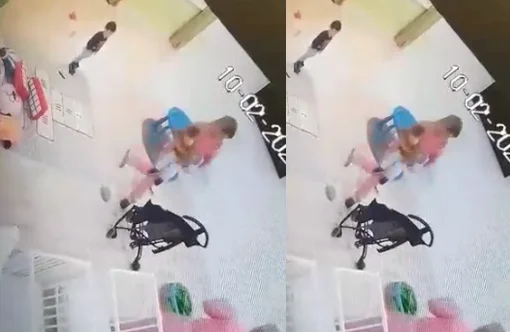 Arrestado por el tutor que golpeó al bebé en el jardín