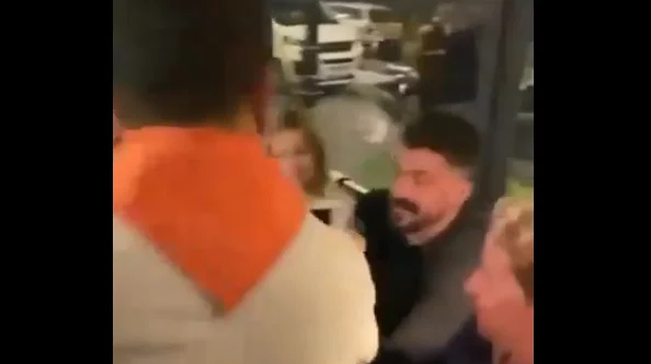 Gattsuso's epic reaction when a waiter tears down his cup of coffee