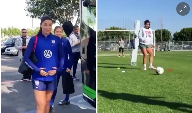 Alex Morgan motivates women, shows that pregnancy does not end a career