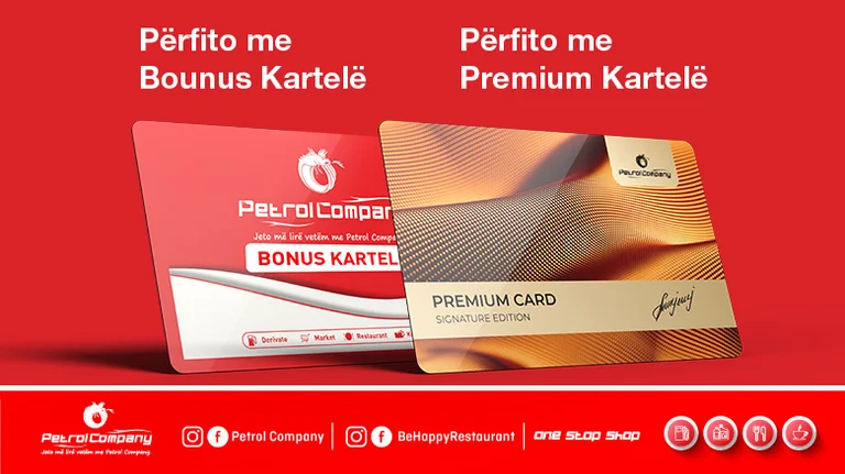 Le due cartelle più ricercate dai clienti: Bonus e Premium Petrol Company Cards