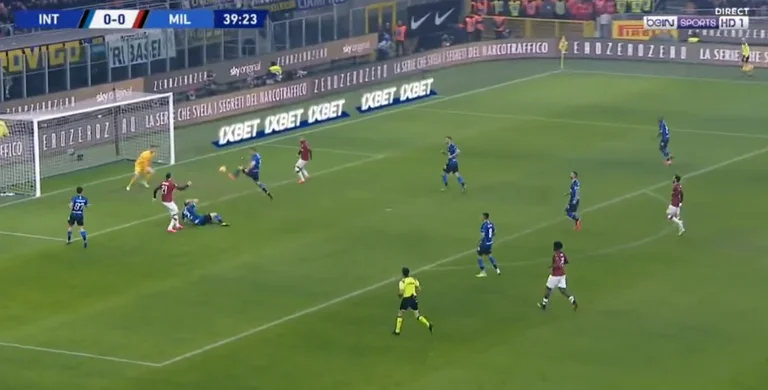 No. No. Milan has advanced, Ibrahimovic asiston head