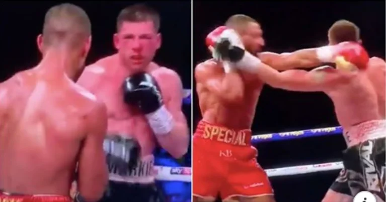 Brooke's left steel last night almost took his head off the opponent: The brutal knockout