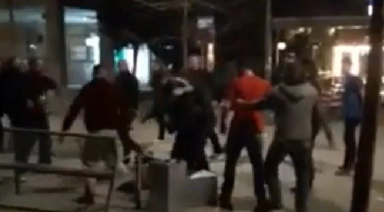 Massive beating at a local in Pristina