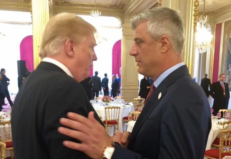 Trump distributes Thaci and his statement about Green on Twitter