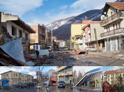 La tempête à Istog endommagé maisons, écoles et autres objets, Hakki Rugova