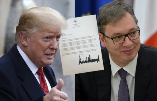 Trump i shkruan Vuçiqit: Normalizimin e raporteve me Kosovën, ta keni prioritet