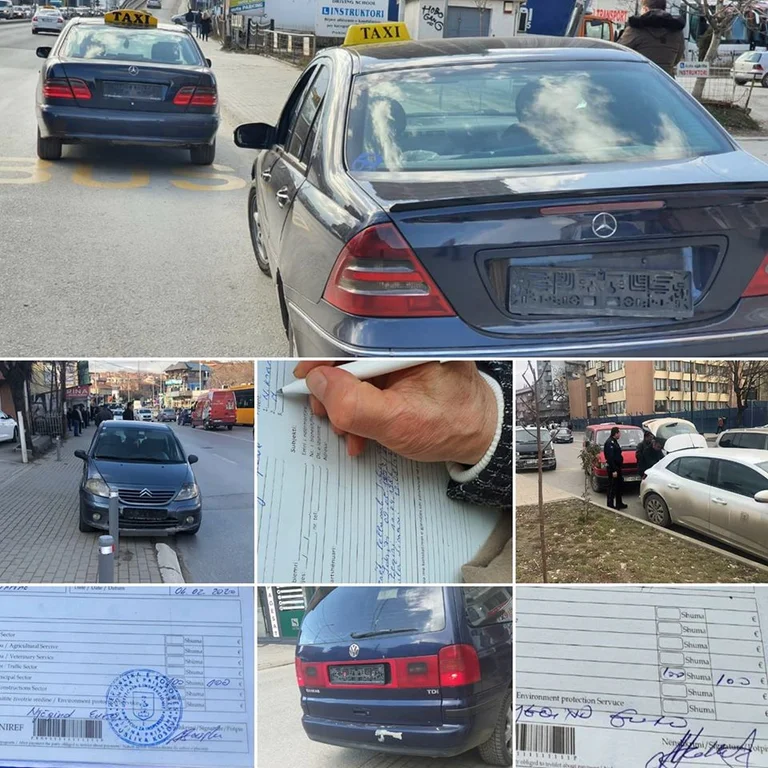 Inspeksioni në aksion: Largon 27 vetura që operonin si taksi në Prishtinë