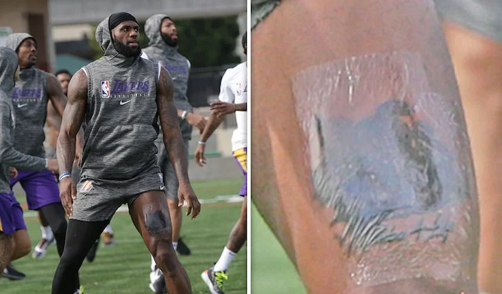 LeBron James a coûté le brillant Hommage Kobe Briant avec le nouveau tatouage