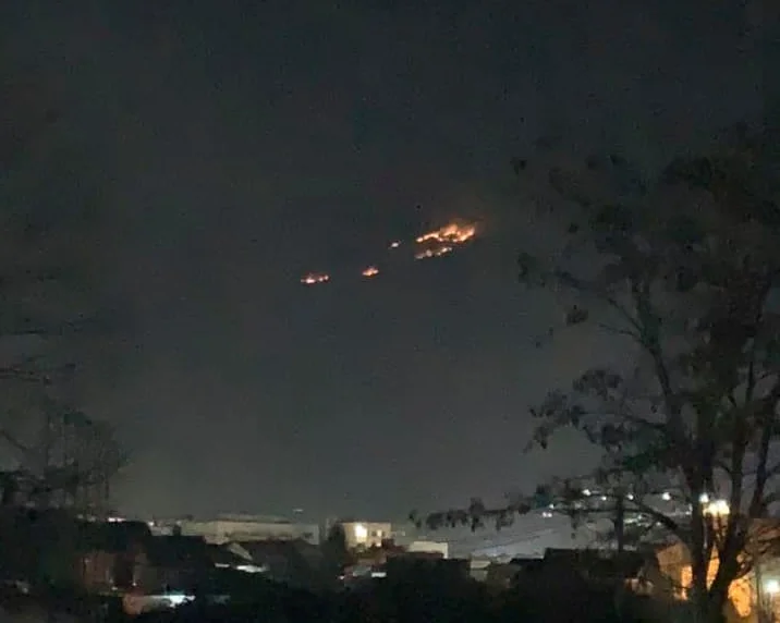 Le feu éclate à Pec, les forêts brûlent (Photo)