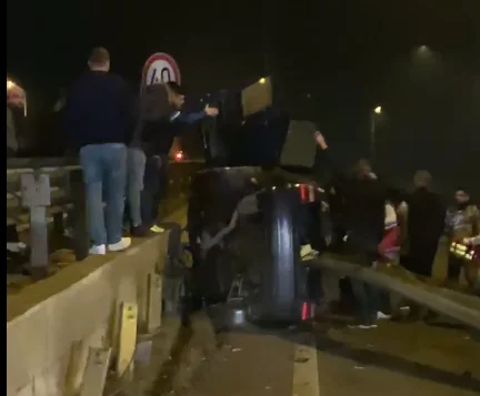 Kosovo exit accident, caution has heavy sights