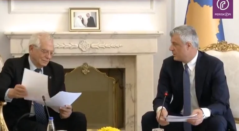 Thaci: J'ai exprimé notre déception à propos de la non-libéralisation des visas à Borrell