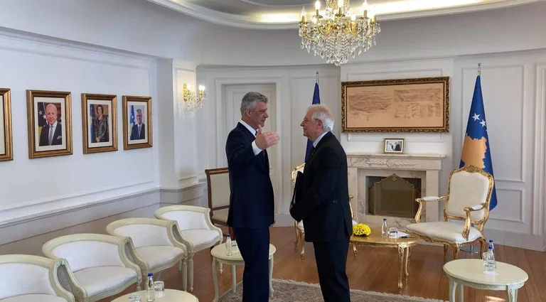 Thaci raconte à Josep Borrell la déclaration d'indépendance du Kosovo (Vidéo)