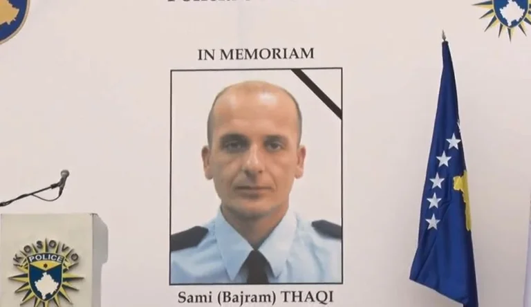 Letzter Abschied von der Polizei Sami Thaqi