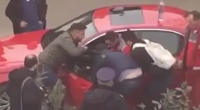 Fuerte accidente en Pristina