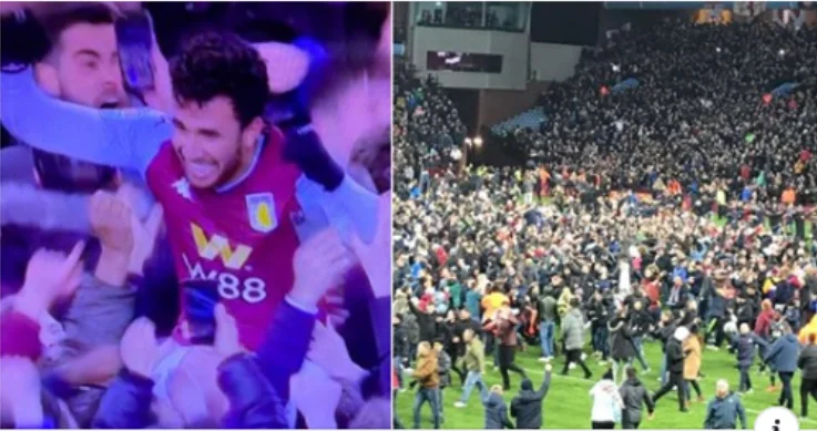 The absolutely brilliant scene after Aston Villa secured the final with a goal in 93 last night