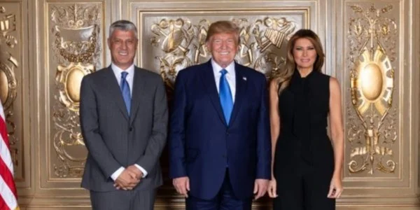 Thaci acoge el plan del Medio Oriente de Donald Trump