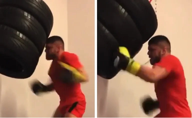 Florian Mark shows frightening speed until he mercilessly hits a pile of tires in training