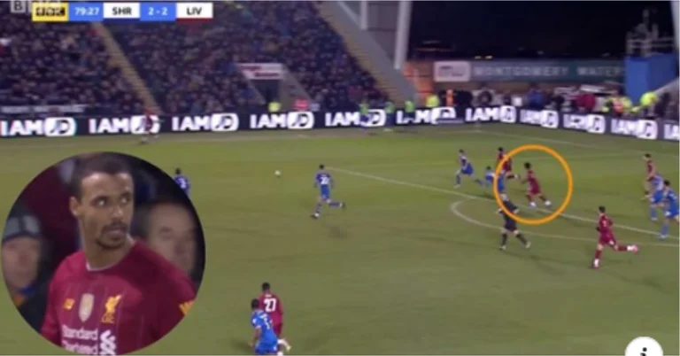Mo Salah tried to succeed Joel Matip he wasn't even in the game.