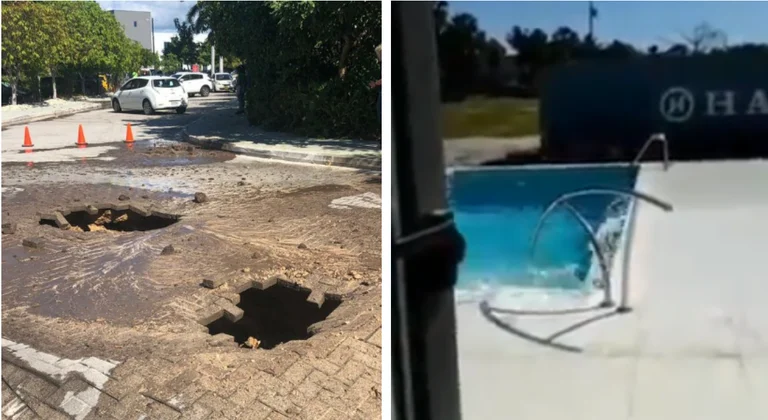 A view from the moment the catastrophe struck Jamaica: The earth split in the middle