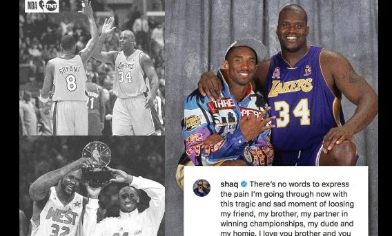 Shaquille O'neal in exciting writing for best friend