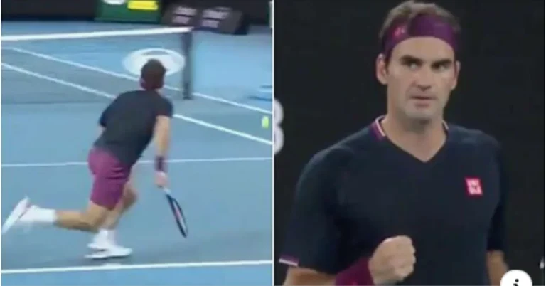 ‘Oh Zot i madh’ – komentatori e ka të vështirë ta besojë këtë gjuajtje të Federerit në AUS Open
