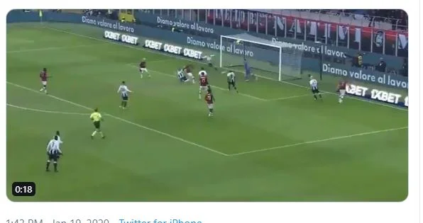 Rebic futet në lojë dhe në prekjen e parë të topit realizon për Milanin, barazohet rezultati