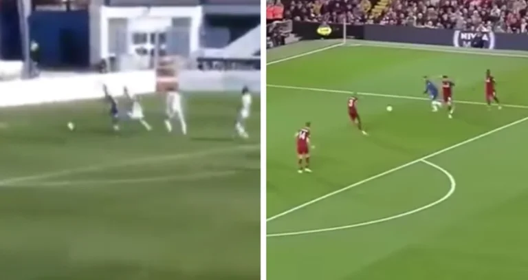 Die Ähnlichkeit von Zegrovs Ziel heute mit Hazard vs Liverpool ist erschreckend