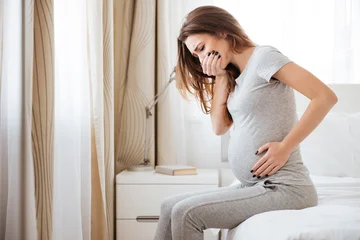 What can a partner do to facilitate the morning's vomit?