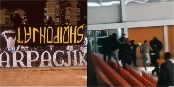 Publikohen pamjet e përleshjes së tifozëve në Prizren