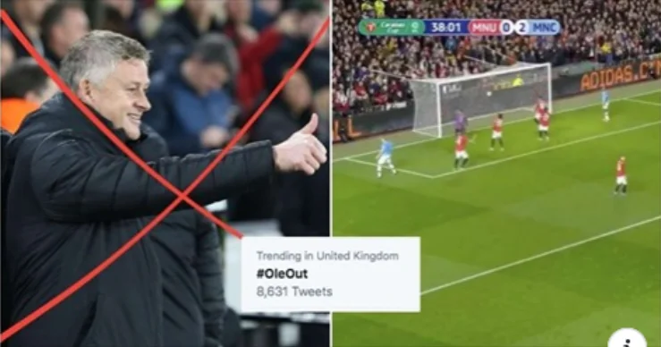 ‘Largojeni këtë m** nga klubi’: #OleJashtë bëhet trend në Twitter pas poshtërimit nga Man City