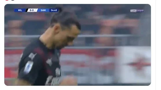 Das gesamte Stadion in ecstasy, das ist, als Ibrahimovic nach Mailand eingeführt wurde.