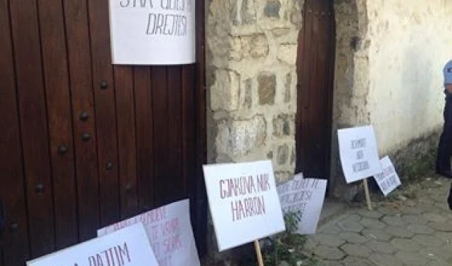 Djuric in the North, protest in Gjakova