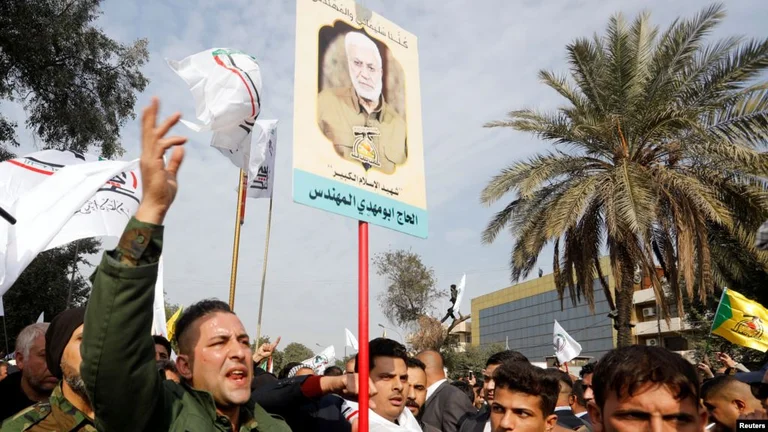 The funeral of Qasssem Solemann, who was killed by the U.S.