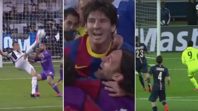 These are the top ten goals of the decade in the Champions League.