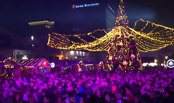 So New Year was celebrated in Pristina