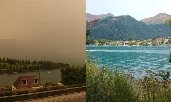 El humo del fuego de Australia en Nueva Zelanda