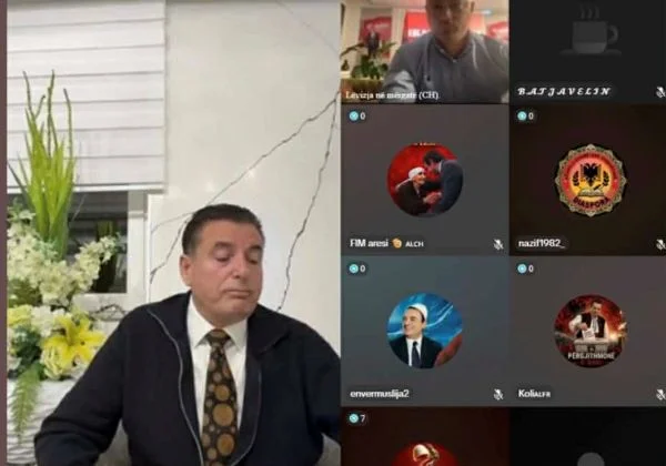 Agim Bahtiri は TikTok で立ち往生します。, ノートパソコン上の数字を明らかに読むことができます。.