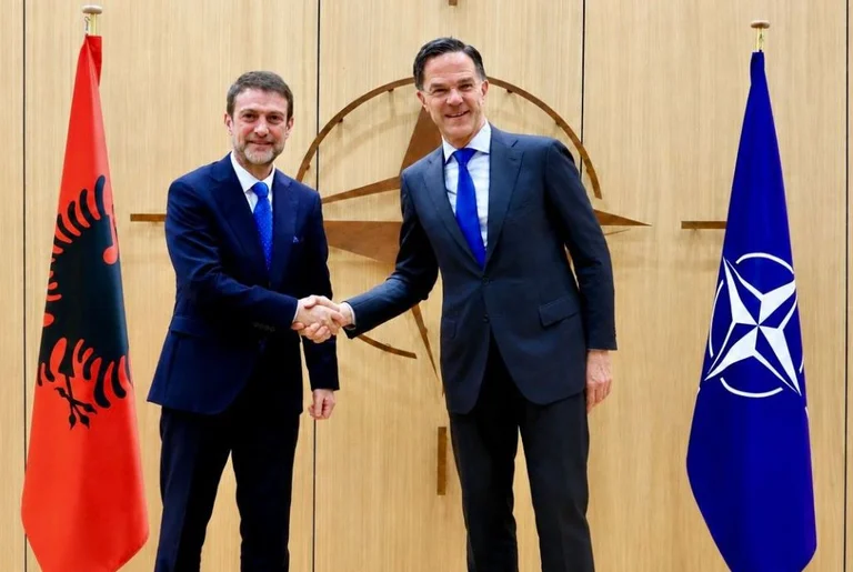 Albanian top diplomat meets with Rutten: KFOR presence in Kosovo plays necessary stabilisation role