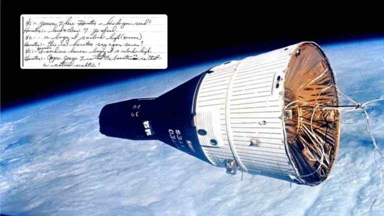 NASA опубликовало в 1965 году секретную аудиозапись, астронавты сообщили о неопознанном объекте