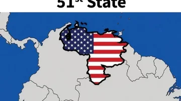 Trump publikon hartën e Venezuelës si “Shteti i 51-të” i SHBA-së