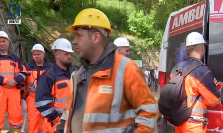 “În jur de 800 de metri adâncime”, minerii se limitează la Trepca (VIDEO)